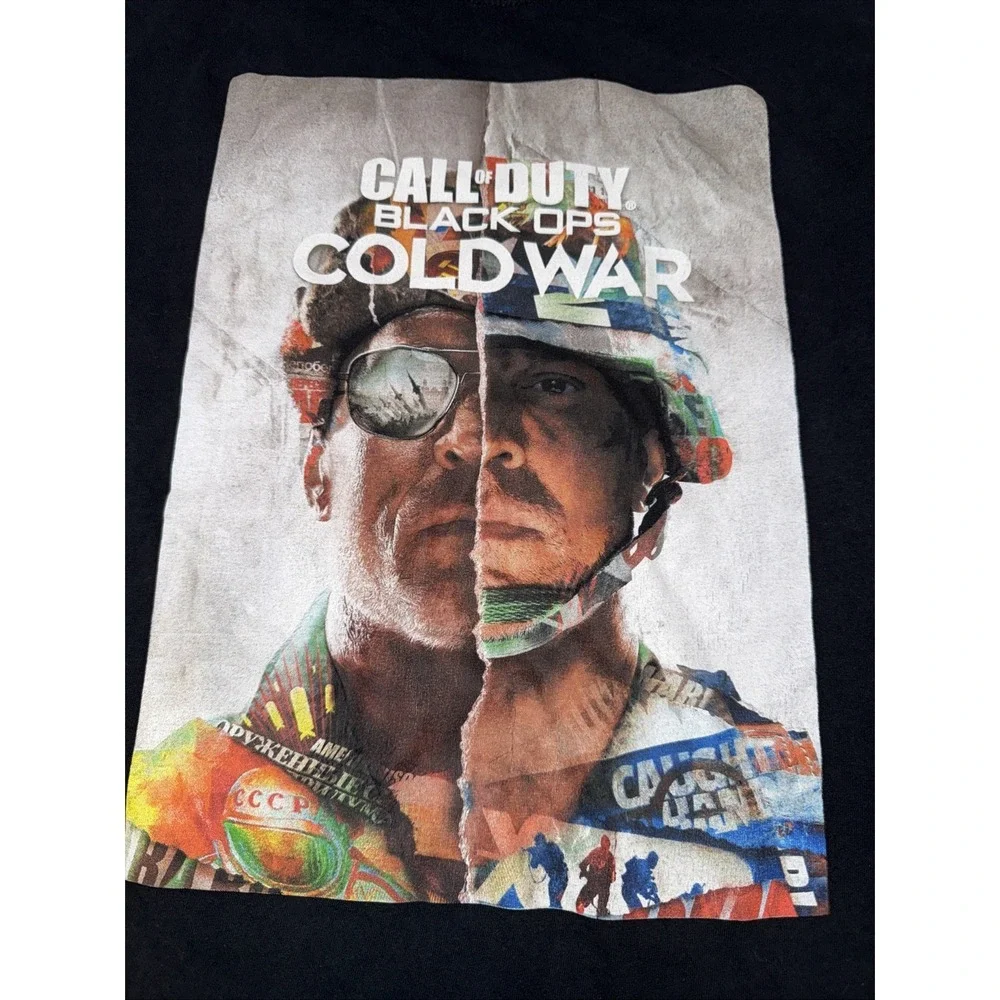 Call Of Duty Black Ops Cold War Short Sleeve Black Shirt Size M
